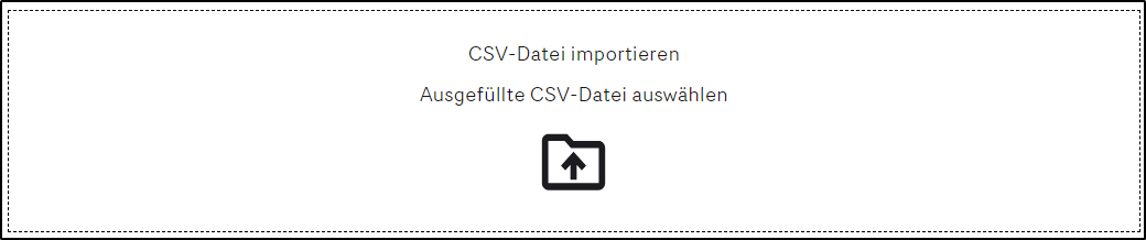 CSV Datei importieren
